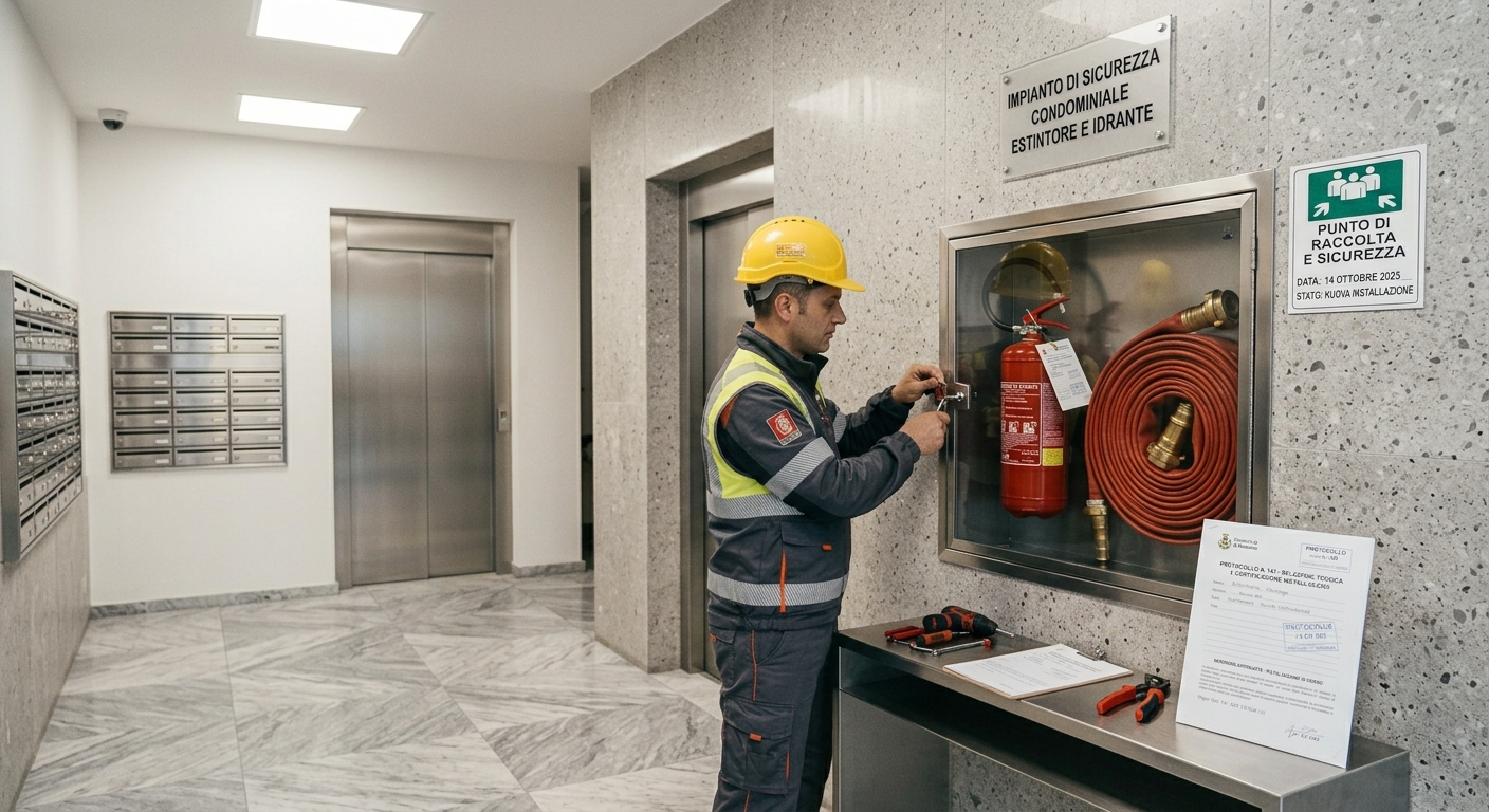 Estintori e presidi antincendio per condomini e aziende