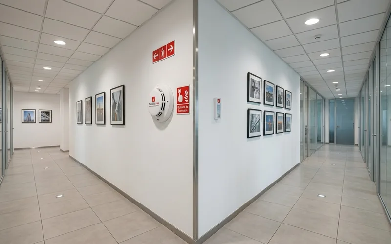 Rivelatore di fumo installato a soffitto